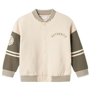 NAME IT Boy gebreide jas sweat, Summer Sand/Detail: theeblad, 122-128