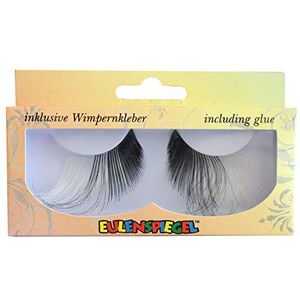 Eulenspiegel 000823 Kunstwimpers, zwart & wit, voor carnaval, themafeest