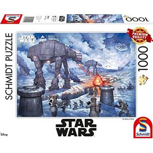 Schmidt Spiele 59952 Thomas Kinkade, Lucas Film, Star Wars, The Battle of Hoth, puzzel van 1.000 stukjes, kleurrijk