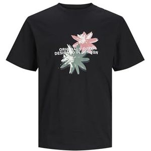 JACK & JONES JORTAMPA AOP Branding Tee SS MNI, zwart, 116 cm