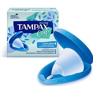 Tampax Herbruikbare menstruatiecup met beschermhoes, medium doorstroming, 1 stuk, 1 stuk