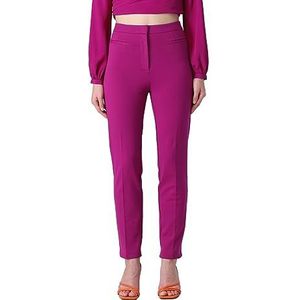 Pinko Perfecte stoffen broek voor dames, Vib_viola Buganville, 32 NL