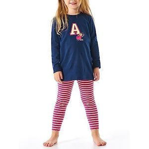 Schiesser Mädchen Schlafanzug Nachthemd mit Leggings lang - 100% Organic Bio Baumwolle - Größe 92 bis 140