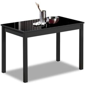 ASTIMESA Keukentafel, zwart, 110 x 70 cm