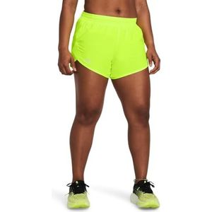 Under Armour Fly By 3in Shorts - Geel - Dames Onderbroeken