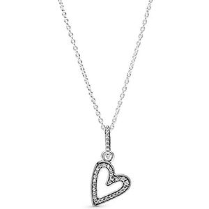 Collar Pandora 398688C01-50 Plata primera ley Mujer Corazón