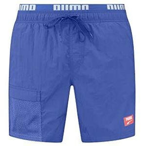 PUMA Men's Utility Mid Board Shorts, Benjamin Blue, XL, benjamin blue, XL
