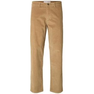 SELECTED FEMME Slh196-Straight Miles Cord Pant W Noos, Kelp, 30W / 34L