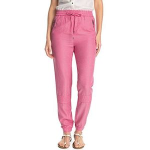 ESPRIT Dames relaxed broek soepel materiaal, roze (Potpourri Pink 701), 34W / 30L
