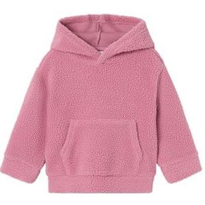 NAME IT Unisex Nmnreteddy Nreg Teddy Wh Unb capuchontrui, Mauve Orchid, 98