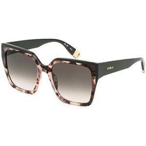Furla bril voor dames, roze/bruin (Shiny Pink/Brown Vintage Havan, 55