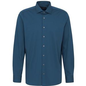 bugatti Vrijetijdshemd voor heren, 1:1 mouw, blauw, L
