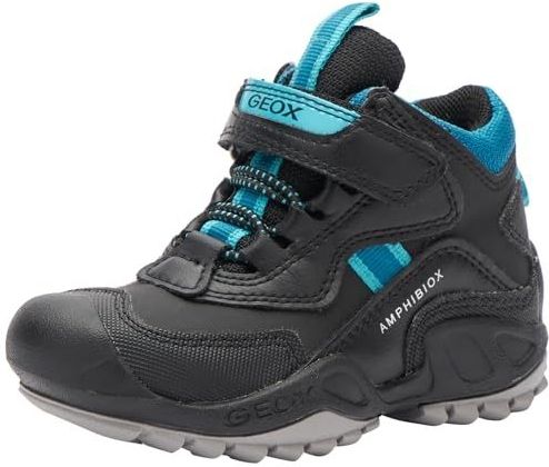 Geox J New Savage Boy B A jongens Schoenen, Black Petrol, 25 EU