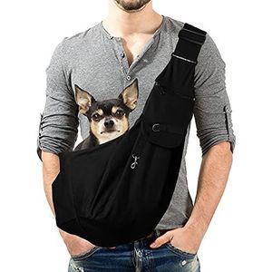 Lyneun Huisdiertas, handvrije draagzak voor huisdieren voor katten en honden met verstelbare schouderband, geschikt voor wandelen reizen buiten