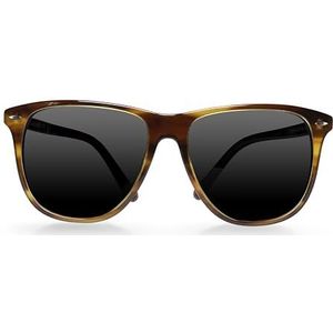 Carlheim Heren donkere lens UV400 Axel zonnebril, gepolariseerde glazen, bruin, ovaal, bruin, 131mm