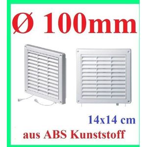 Ventilatierooster afsluitrooster insectenbescherming Ø 100 mm ventilatierooster jaloezie T55