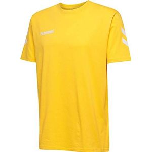 hummel Heren Hmlgo Bomuld T-shirts, Sports Yellow, 3XL EU