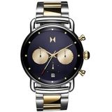 MVMT Heren analoog quartz horloge met roestvrij stalen band 28000272-D, Blauw, armband