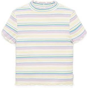 TOM TAILOR Meisjes T-shirt 1037074, 31449 - Horizontal Multicolor Stripe, 128