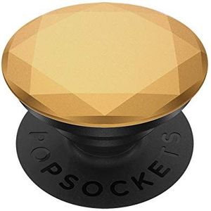 PopSockets PopGrip - Uittrekbare sokkel en handgreep voor smartphones en tablets met een verwisselbare top - Metallic Diamond Medallion Gold