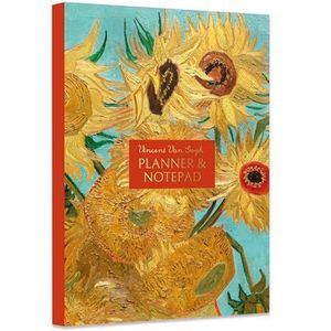 A5 Planner en notitieblok met plaknotities - Van Gogh Zonnebloemen Design