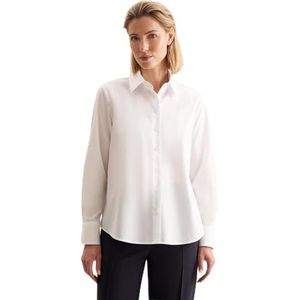 Blouse - Wit - 100% Katoen - Regular Fit - Lange Mouwen