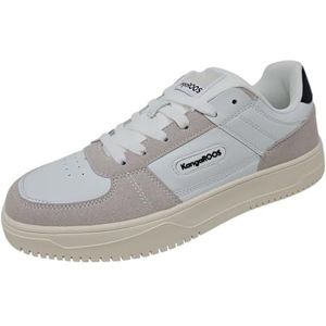 KangaROOS K-Nat Harper sneakers, uniseks, wit/vapor grijs, 41 EU, White Vapor Grey, 41 EU