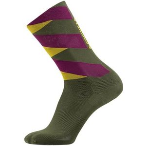GOREWEAR Essential Signal Daily Socks, uniseks-volwassene, Meerkleurig (Utility Green/Process Purple), 47-49