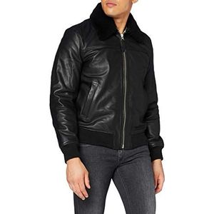 Schott NYC Leren herenjas - zwart - XL