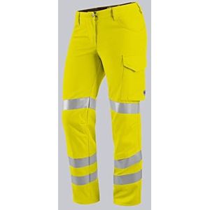 BP 2018 845 werkbroek voor dames 50% katoen, 50% polyester waarschuwingsgeel, maat 40l