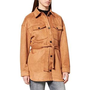 TOM TAILOR Dames Hemdjas op kunstleer 1030610, 24271 - Soft Dusty Camel, L
