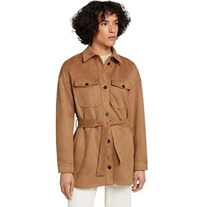 TOM TAILOR Dames Hemdjas op kunstleer 1030610, 24271 - Soft Dusty Camel, L