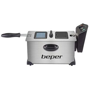 Beper BC.353 - Frituurpan - 3.5l, roestvrij staal, cool touch, non-slip voetjes