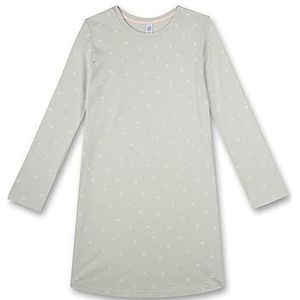 Sanetta Meisjesnachthemd met lange mouwen, aangenaam nachthemd voor meisjes, lange mouwen, nachthemd van katoen-modal mix. | Nachtkleding maat, blauw, 128 cm