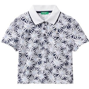 United Colors of Benetton Polo M/M 3LRYC301J, blauw, 140 meisjes, Blauw, 140