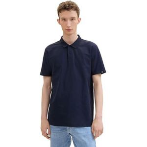 Tom Tailor Poloshirt Polo Met Rib Patroon 1042111xx12 10668 Mannen