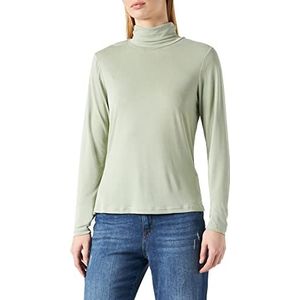Urban Classics Dames bovenstuk dames modal turtleneck longsleeve, vrouwen lange mouwen shirt verkrijgbaar in vele kleurvarianten, maten XS - 5XL, softsalvia, XL