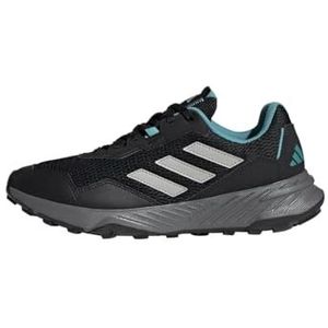 adidas Tracefinder Trail Running Sneakers voor dames, Core Zwart Grijs Twee Mint Ton, 36 2/3 EU