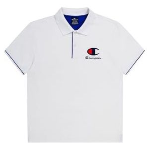 Champion Legacy Icons Plus poloshirt Gallery - S/S Crewneck Polo, wit, L heren SS24, Wit, L