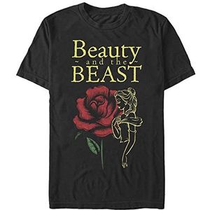 Disney Beauty & The Beast - BEAUTY AND THE BEAST Unisex Crew neck T-Shirt Black M