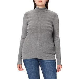 Morgan Dames Pull Sommige Longue Col Roulé Mentos Pullover, Gris Fonce, XXL