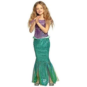 Boland - Kostuum voor kinderen zeemeermin, lange jurk en tiara voor meisjes, met pailletten en tule, zeemeermin, kostuum, carnaval, themafeest