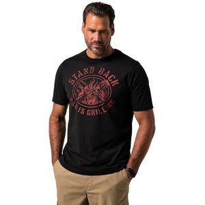 Shirt - Motiefprint - Jersey - Kwartmouw - Ronde Hals - Normale Pasvorm