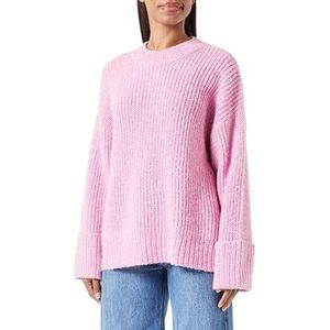 JACK & JONES Jxellinora gebreide trui voor dames, ronde hals, roze, XS