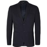 Blazer - Slim Fit - Notch Lapel - Zwart - 63% LENZING™ ECOVERO™ Viscose