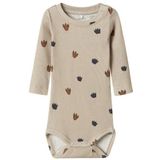 Lange Mouwen Romper - Ribgebreid - Body - All-over Print