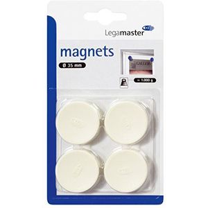 Legamaster magneet C en C Bliste Verpakking van 4 stuks. 4er Blister wit