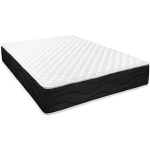 Homey - Visco-elastische matras Sleep Pro, omkeerbaar (winter-zomergezicht), stevigheid, gemiddelde hardheid, dikte 30 cm, mijtdicht, antibacterieel en hypoallergeen, 140 x 190 cm