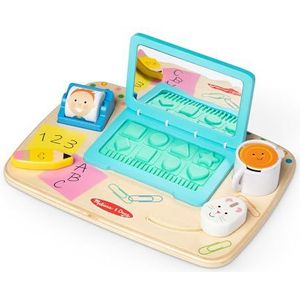 Melissa & Doug Houten tafelmodel activiteitenbord, Sensorisch speelgoed voor baby's en peuters, Montessori speelgoed 1 jaar, Baby speelgoed Puzzel, Speelgoed 1 2 jaar, Cadeau voor jongens en meisjes