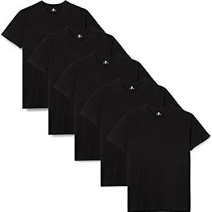 Lower East - Heren T-shirt - Zwart - Set van 5